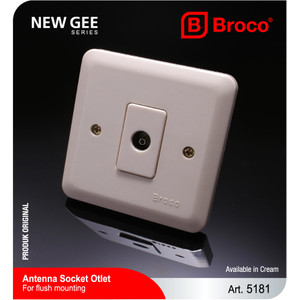 Broco 5181-11 (B) TV Socket Cream