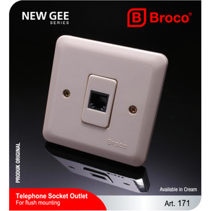 Broco 5171-11 (B) Telephone Socket Cream