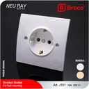 Broco J151 (B) Socket Outlet Neu Ray