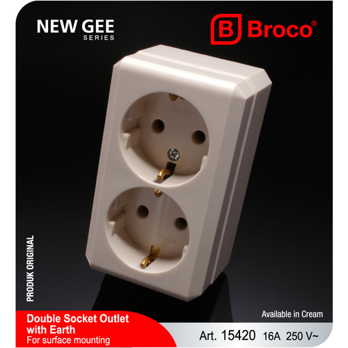 Broco 15420-11 (B) Double Stop Kontak OB