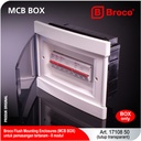 Broco 17108-50 Box MCB 8 Group Inbow Transparan Original