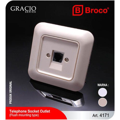 Broco 4171 (B) Telephone Socket Gracio