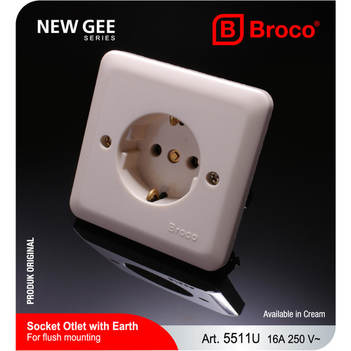 Broco 5511U (B) Stop Kontak Original