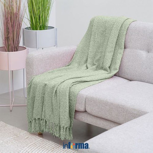 Informa 125X150 cm Selimut Throw Einne Boucle - Hijau