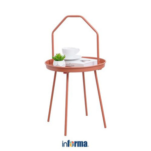 Informa Hanna Meja Sisi Round - Merah Terracotta