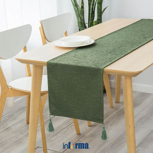 Informa 33X160 cm Table Runner 4 Tassel - Hijau