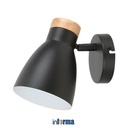 Informa 21.5X12X18 cm Gia Lampu Dinding - Abu-Abu/Hitam