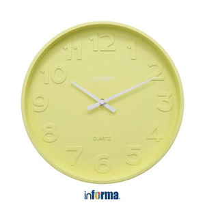 Informa 30 cm Jam Dinding Metal 19Yl - Kuning