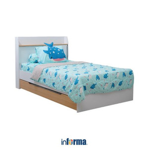 Informa 100X200 cm Set 4 Pcs Seprai Single Anak Microfiber Walshark