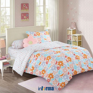 Informa 100X200 cm Set 5 Pcs Seprai Single Anak Microfiber Flower