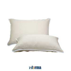 Informa Set 2 Pcs Sarung Bantal King Bamboo - Krem Sand