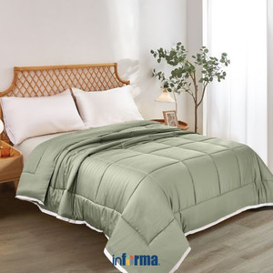 Informa 260X230 cm Bed Cover Bamboo - Hijau Sage