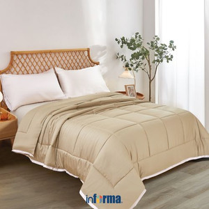 Informa 260X230 cm Bed Cover Bamboo - Cokelat