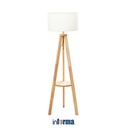 Informa Felton Lampu Lantai - Krem/Kayu