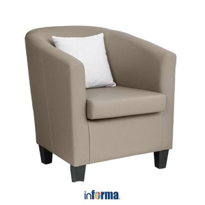 Informa Lexxy Sofa Fabric 1 Seater - Krem Beige