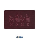 Informa 46X76 cm Keset Kamar Mandi Pvc Home - Merah Maroon