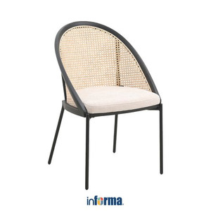 Informa Sawara Kursi Rattan - Hitam/Krem