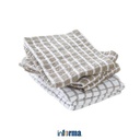 INFORMA SET 6 PCS KAIN LAP DAPUR CHECK PATTERN - COKELAT