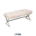 INFORMA HERA BANGKU BENCH BULU - PINK/SILVER