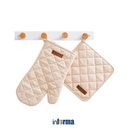 INFORMA SET 2 PCS TANGAN OVEN & POT HOLDER - KREM BEIGE