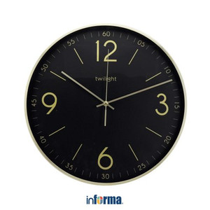 Informa Jam Dinding 40 Cm Aluminium 291b - Putih/Gold