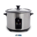 Informa - Kels 1 Ltr Hopper Rice Cooker - Silver