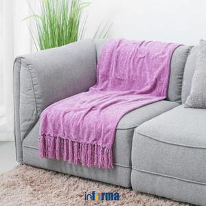 Informa - Informa 130x150 Cm Throw Caitlyn Selimut - Ungu Mauve