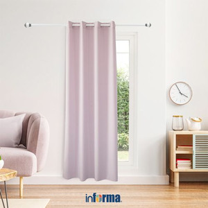 Informa - Informa 210x240 Cm Marshmallow Gorden - Abu-Abu Lilac