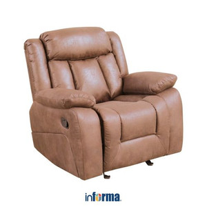 Informa - Norton Sofa Recliner Rocking 1 Dudukan - Cokelat