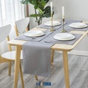 Informa - Informa 33x180 Cm Table Runner Water Repelent - Abu-Abu