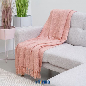 Informa - Informa 125x150 Cm Throw Eine Boucle Selimut - Pink