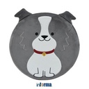 Informa - Informa 40 Cm Bantal Sofa Animal Round Dog - Abu-Abu