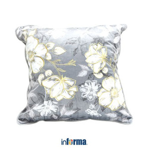 Informa - Informa 45x45 Cm Classic Sarung Bantal Sofa - Silver