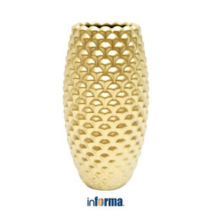 Informa - Informa 13x13x25 Cm Estelle Vas Keramik Sm - Gold