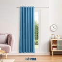 Informa - Informa 210x240 Cm Marshmallow Gorden - Biru Smoke