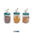 Informa - Informa 850 Ml Set 3 Pcs Stoples Kaca White Deer