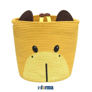 Informa - Informa 35 Cm Keranjang Penyimpanan Giraffe - Kuning