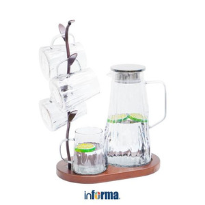 Informa - Appetite Set 6 Pcs Bitsy Teko & Gelas Dengan Rak