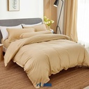 Informa - Linotela 120X200 Cm Set 4 Pcs Seprai Katun Ruffle Sand