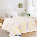 Informa - Linotela 160x210 Cm Bed Cover Katun Terry Embroidery Rainbow