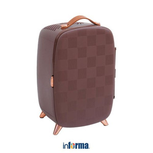 Informa - Kels Kulkas Mini Portabel Mirror L222 - Cokelat