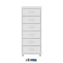 Informa Nord Filing Cabinet Metal 6 Tingkat - Putih