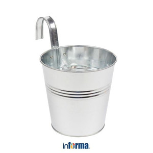 Informa - Pot Tanaman Gantung 19.5x13x17.5 Cm - Silver