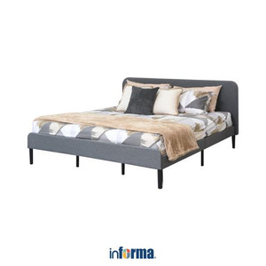 Informa - Lio Tempat Tidur 160x200 Cm - Abu-Abu