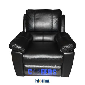 Informa - Cheers Mc Belle Sofa Recliner Kulit 1 Dudukan - Hitam