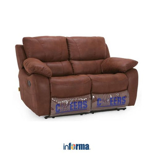 Informa - Cheers Maclaine Sofa Recliner Fabric 2 Dudukan - Cokelat