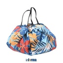 Informa - Ilook Tas Organizer Pouch Serut Floral - Biru