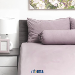 Informa 120X200 Cm Set Seprai Washed Microfiber - Ungu