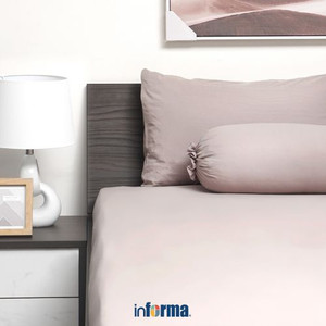 Informa 120X200 Cm Set Seprai Single Washed Microfiber - Slytaupe