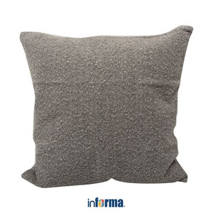 Informa - Informa 55x55 Cm Sarung Bantal Sofa Natural Boucle - Abu-Abu